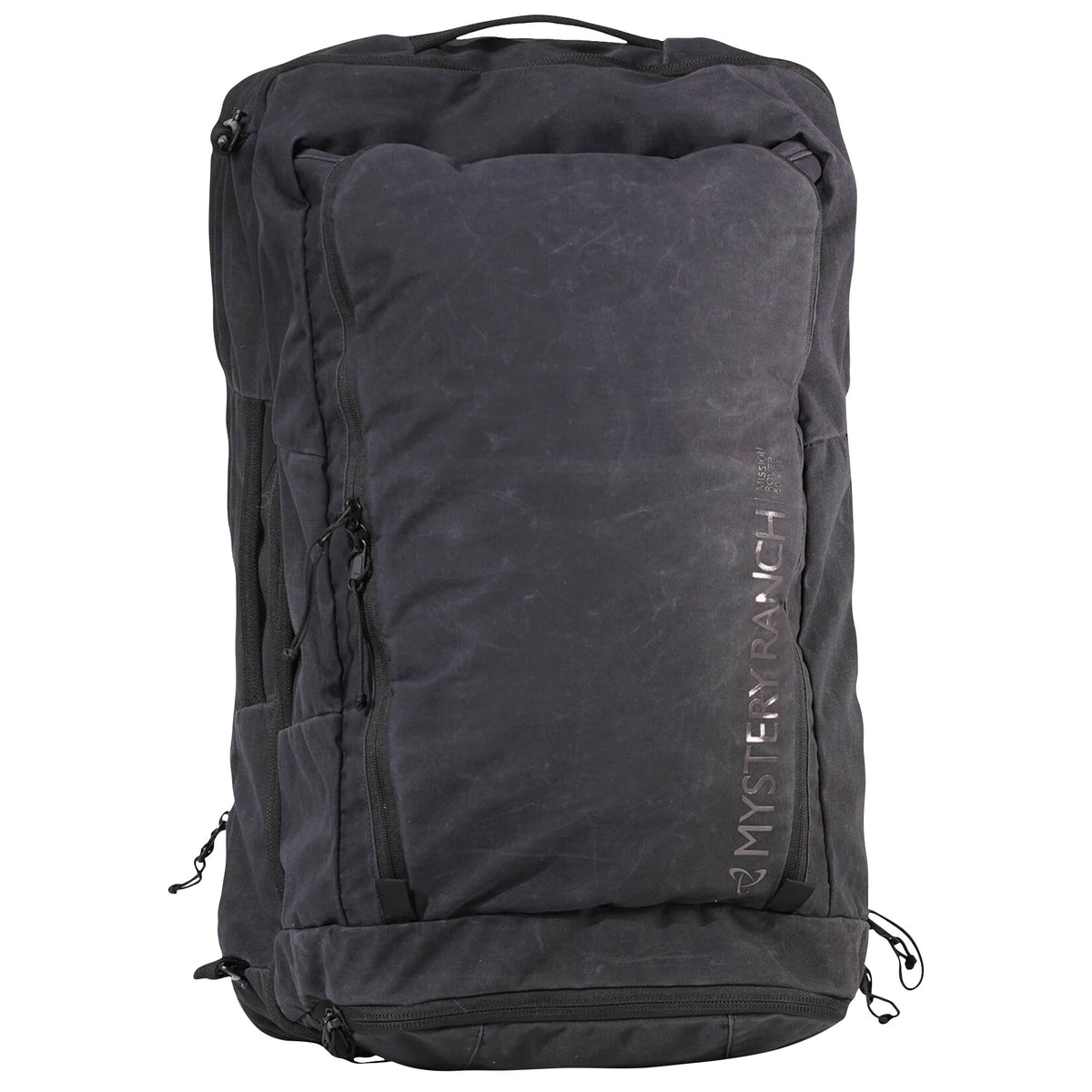 Mystery Ranch Mission Rover 45 Waxed Travel Bag / Black | AT EASE SHOP