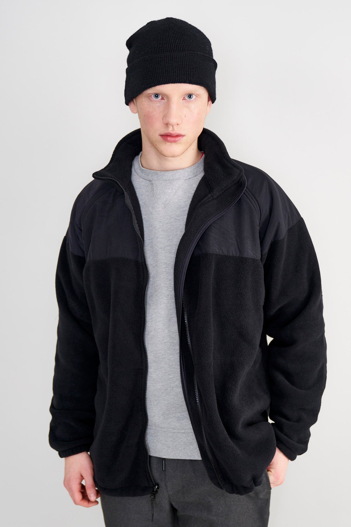 All In Motion Polartec Fleece Jacket Black 2XL Mens Full Zip Pockets  82099833